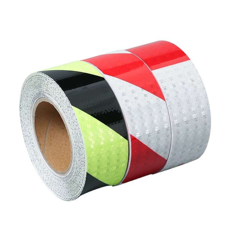 Квадратная кристаллическая цветная светоотражающая пленка направляющая этикетка бампер для грузовика с защитой от столкновений Светоотражающая наклейка на пол автомобиля предупреждающая наклейка с логотипом