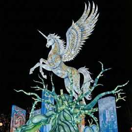 花灯马年手工非遗新年春节元宵中秋节日大型发光彩灯景区灯笼定制