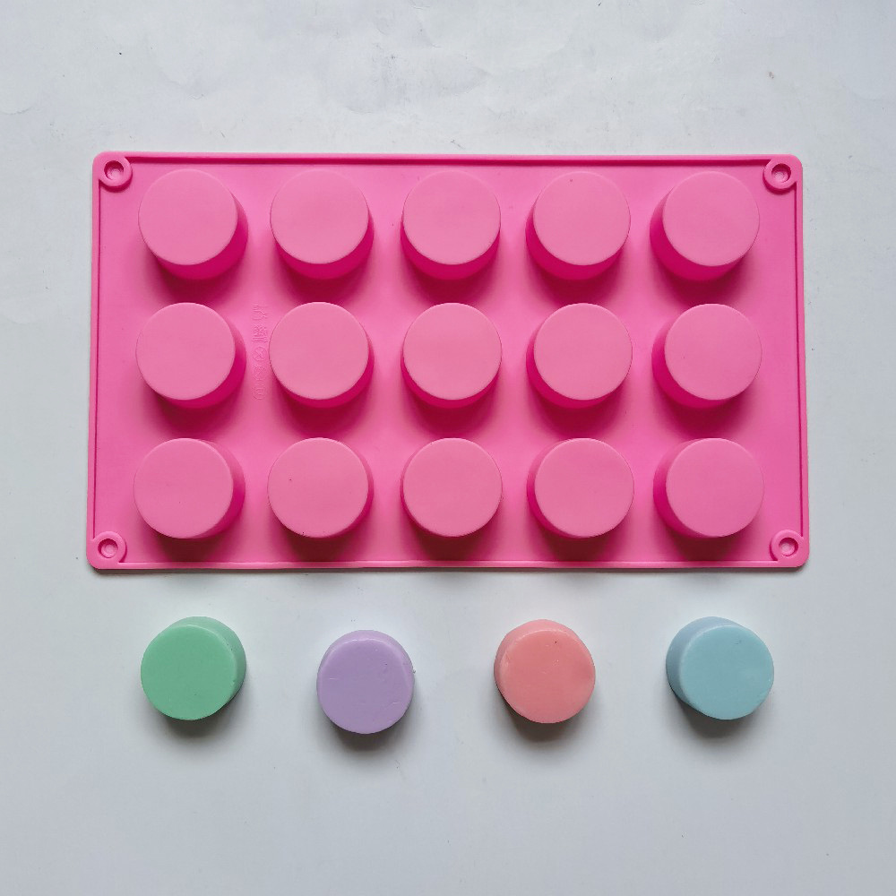 15连圆柱小217肥皂模巧克力饼干模蛋糕模具雪糕糖果硅胶模具