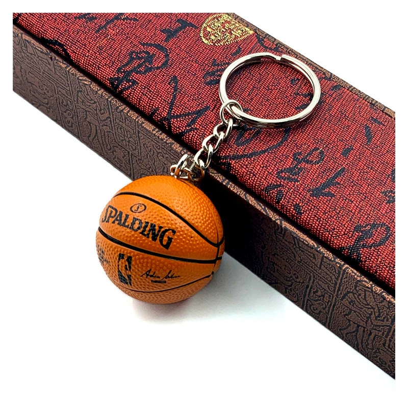 Баскетбольная брелочная подвеска в виде мини-шара NBA, 7,75 × 6,23 × 5,85 см, смешанные цвета команд