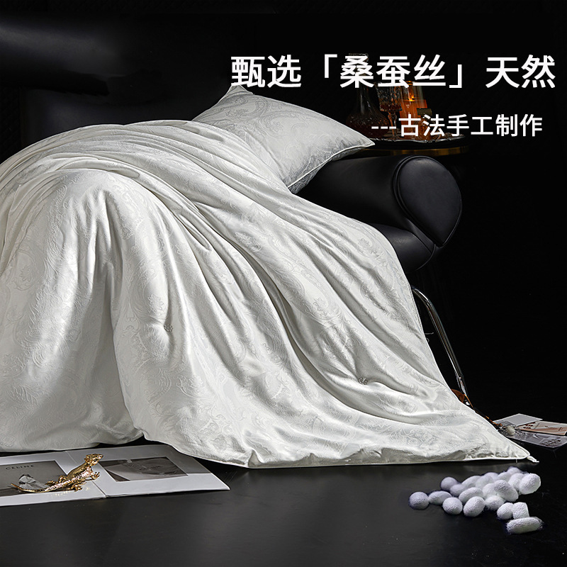 High-End 100% Mulberry Silk Composite Quilt Core, Thickened Silk Winter Quilt, Spring and Autumn Quilt, Summer Quilt, Gift Box