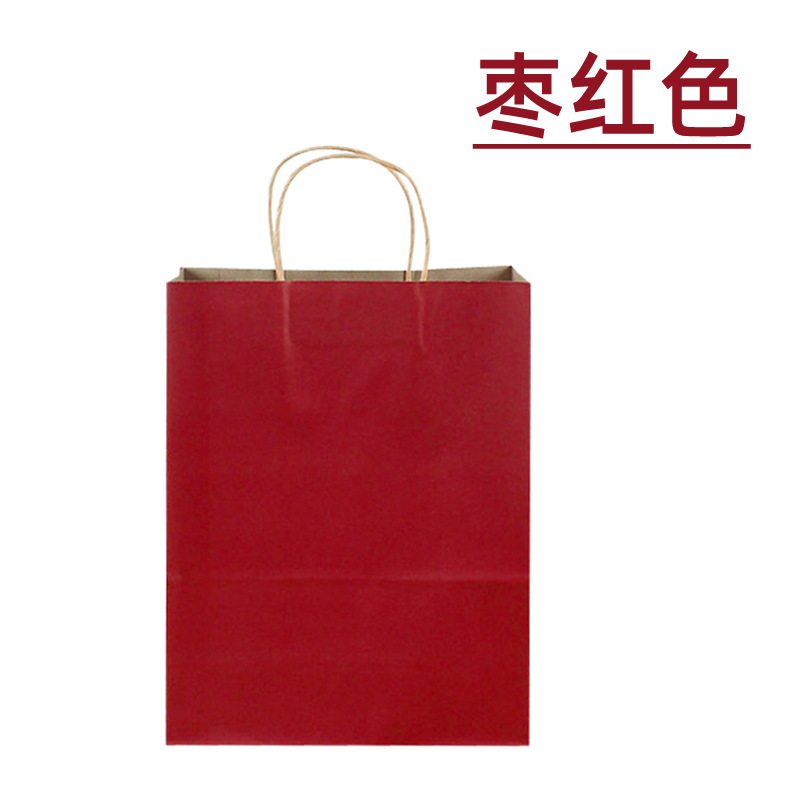 Regalo de bolso de papel Kraft Embalaje DE ALTO aspecto Tienda de ropa Embalaje de café Almacenamiento de embalaje Caja de regalo Bolsa al por mayor personalizado