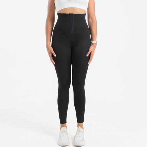Amazon Yoga Pants Pocket Plus Size Tummy Control Barbie Pants High Waist Sports Tight Breasted Yoga Shaping Pants High Elasticity