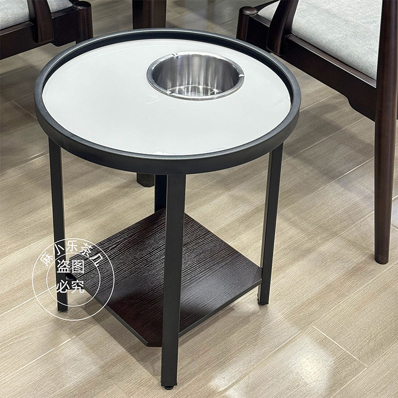 岩板麻将机茶几茶水架麻将桌小边几置物架棋牌室可移动专用茶水桌|undefined