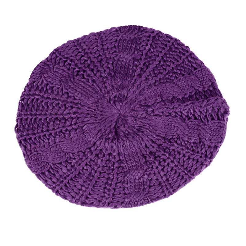 Knitted Beret Hat For Women - Stylish Wool Winter Accessory_voghion.com