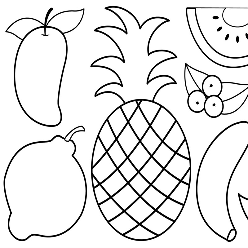 3m * 30cm 과일 및 채소 (치아 라인 및 뒤 접착제 포함)