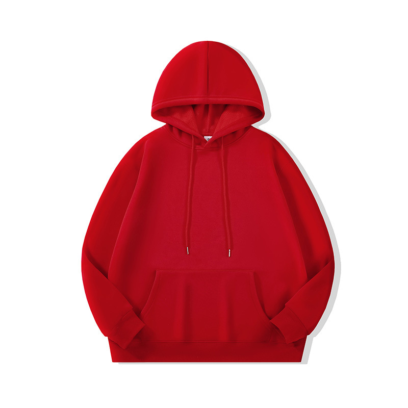 Sudadera de algodón puro para niños, con capucha y forro polar de 500g, uniforme de grupo, camiseta publicitaria cultural, ropa de trabajo personalizada con impresión de logotipo