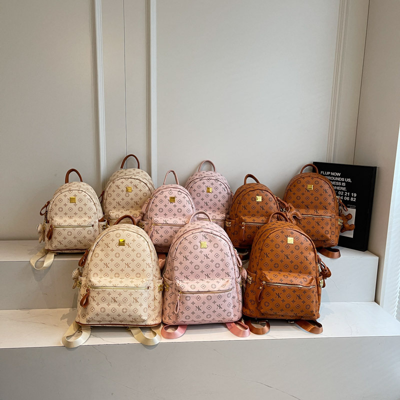 Mochila de mujer de gran capacidad de moda coreana, mochila colgante con estampado de letras de estilo occidental, bolso de mujer de viaje de trabajo, marea