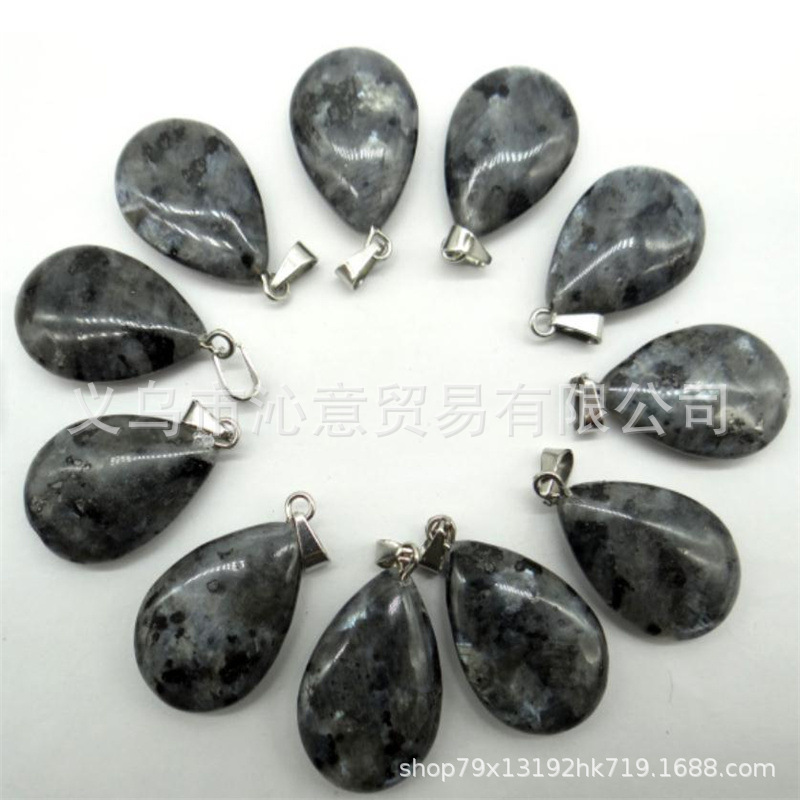 Transfronteriza AliExpress Venta caliente natural cristal ágata gema cristal plano colgante collar pendientes accesorios de la joyería