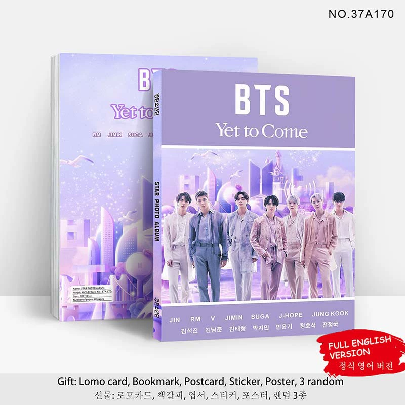Фотоальбом BTS нового альбома YET TO COME JK Jimin BT2 поддерживающий фотоальбом
