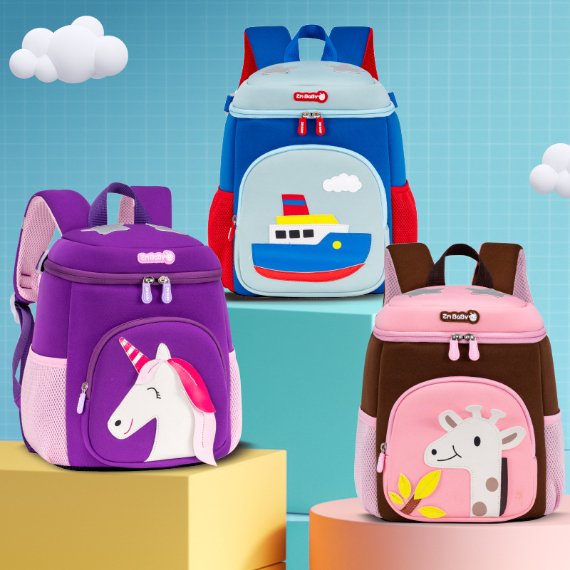 Sesame Baby New Kindergarten Dibujos animados Mochila para niños y niñas Mochila para bebés Mochila para bebés