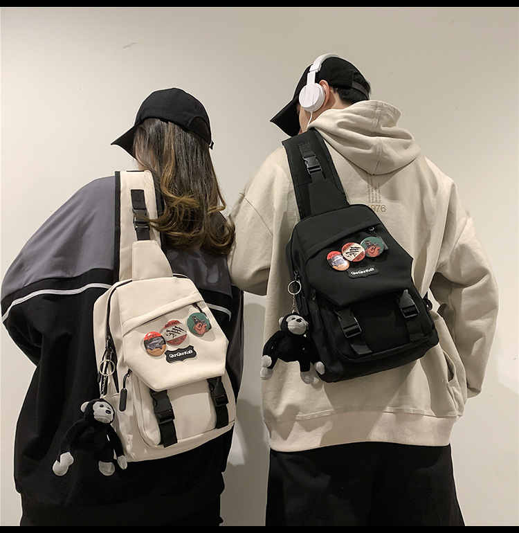 2023 New Leisure Large Capacity Chest Outdoor Versatile Sports Shoulder Bag Waterproof Couple Mobile Phone Student_voghion.com