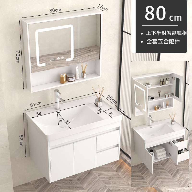 gabinete de baño de madera sólida baños cerámicos todo en una bañera lavabo tipo pared lavabo gabinete combinación lavabo grande lavabo