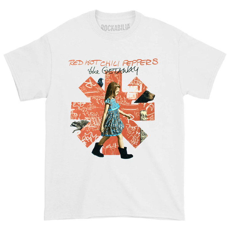 Red Hot Chili Peppers Rose American Retro Direct Printed Men's T-Shirt