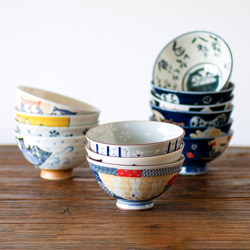 Japanese Imported Rice Bowls, Household Ceramic Eating Bowls, Various Colors, Dessert Bowls, Personal Use, Mino Ware Small Bowls Japanese Imported Rice Bowls, Household Ceramic Eating Bowls, Various Colors, Dessert Bowls, Personal Use, Mino Ware Small Bowls