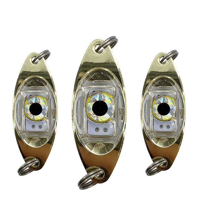 5cm LED Lure Leech Sequin Button Fish Eye Fish Attracting Light Electronic Lure Bait Underwater Fish Gatherer