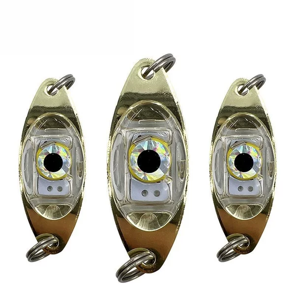 5cm LED Lure Leech Sequin Button Fish Eye Fish Attracting Light Electronic Lure Bait Underwater Fish Gatherer