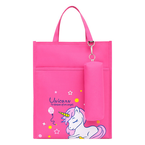 Korean version of tutoring bag, student tutoring bag, handbag, cute art tutoring bag, boy primary school student document bag, book bag