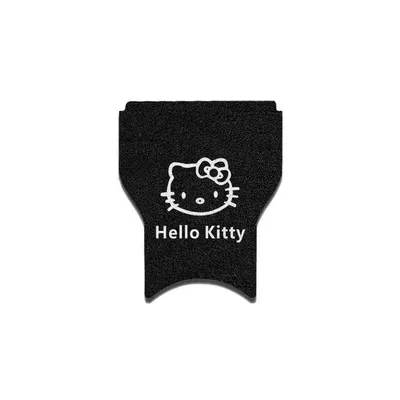 Electric vehicle foot mat Foot Mat Waterproof Non-Slip Foot - qznixqnix-black-hello-kitty