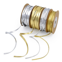 跨境创意金银皮革织带饰品家居配件手绳DIY包装带15米