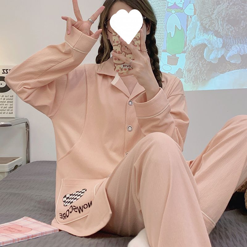 산후복 가을 겨울 산후 면 10월 모유수유 임산부 잠옷 봄 가을 모유수유 후기 임신 홈