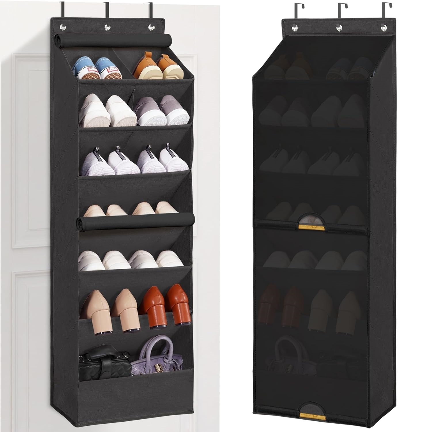 국경 간 Amazon 7층 벽걸이형 신발 가방 다기능 도어 뒤 보관 걸이 가방 다층 잔해물 정리 및 보관 가방