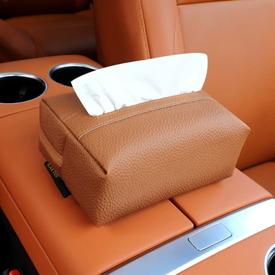Box for Car Use — Car tissue box/set - danxia-orangetissue-box-strap-style