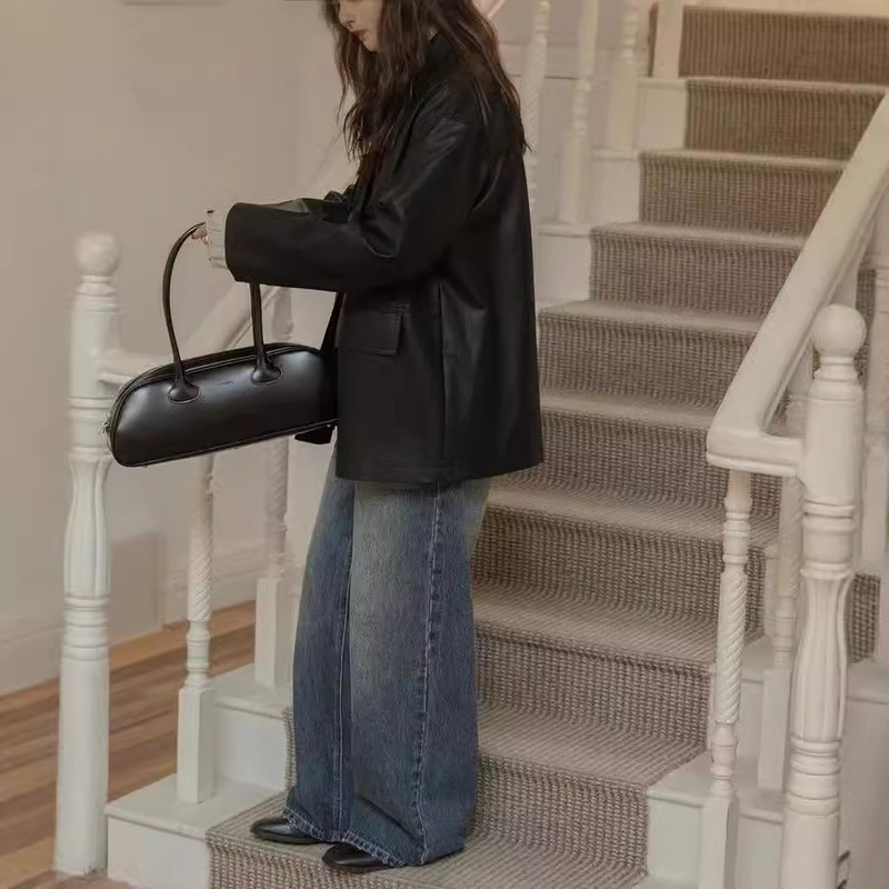 「 Astu Windbreaker」 High-End Pleated Textured Silhouette Loose Windbreaker Jacket Women's Mid-Length Spring 「 Astu Windbreaker」 High-End Pleated Textured Silhouette Loose Windbreaker Jacket Women's Mid-Length Spring