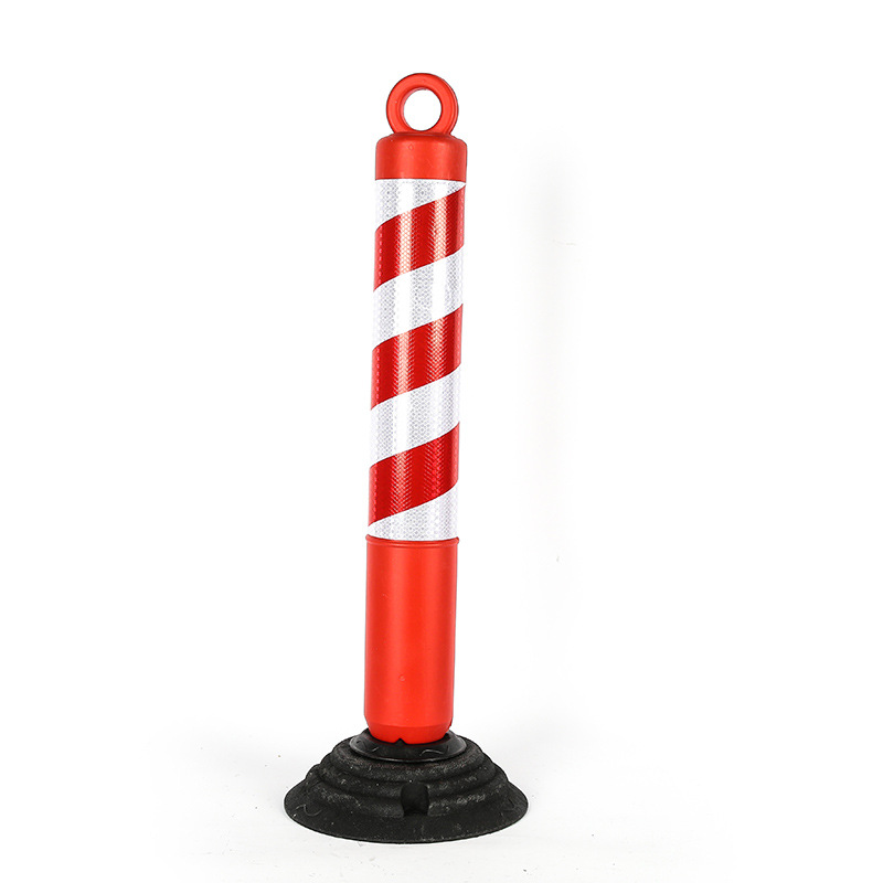 Roly-Poly Warning Post Base with Water and Sand Filling, Reflective Warning Post, Pe Elastic Post, Plastic Traffic Diversion Anti-Collision Isolation Post
