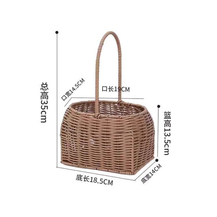 모조 등나무 타원형 입 직사각형 바닥