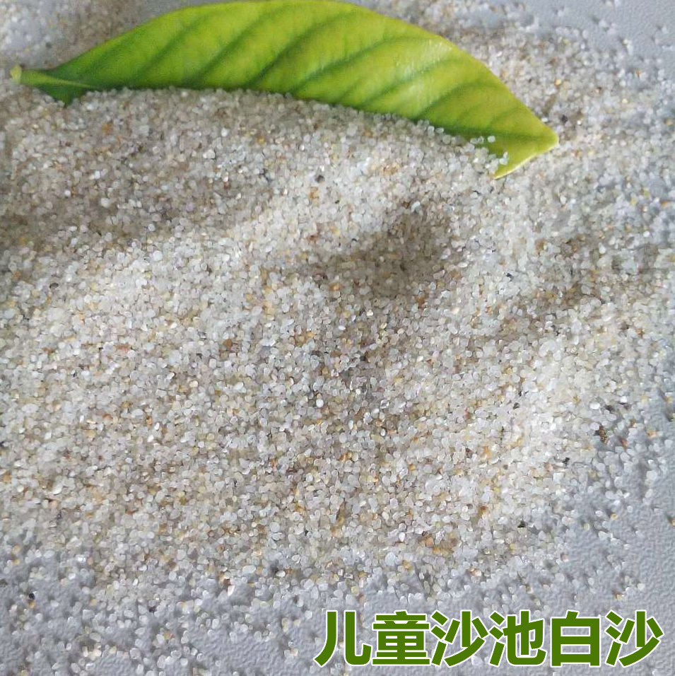 重庆游乐园海沙 30-50目室外沙滩白沙 儿童玩沙水洗圆粒石英砂
