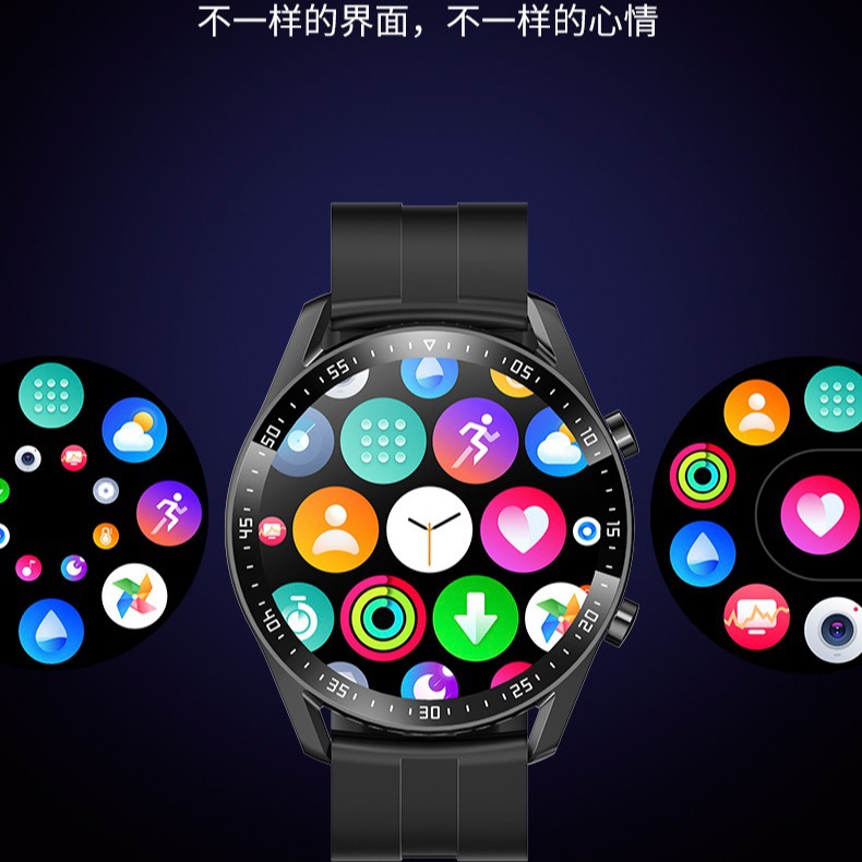 Reloj inteligente multifuncional HW20 a granel con función completa de larga duración tecnología negra de seguimiento deportivo a prueba de agua salud