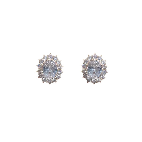 Pigeon eggs_Gentle temperament earrings niche design earrings for women sterling silver high-end jewelry