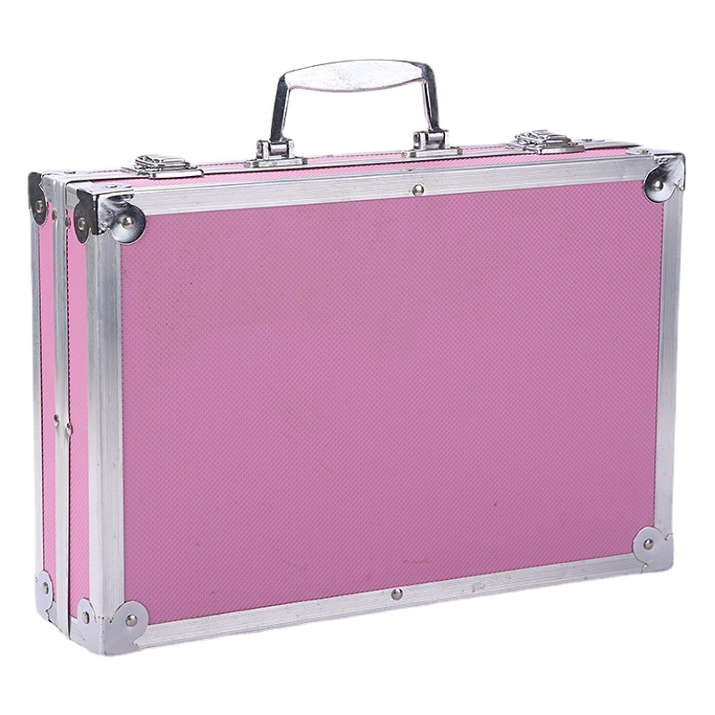 Set de arte infantil 145 piezas, estuche de aluminio de doble capa