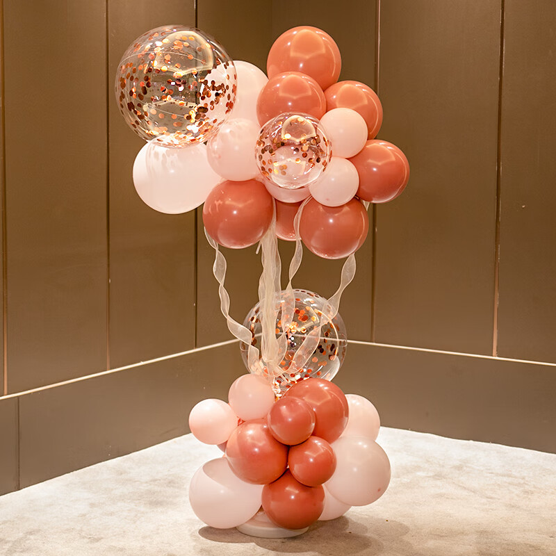 Decoración de globo diseño de escena tienda de apertura celebración centro comercial celebración de boda columna compromiso globo suministros de fiesta de cumpleaños