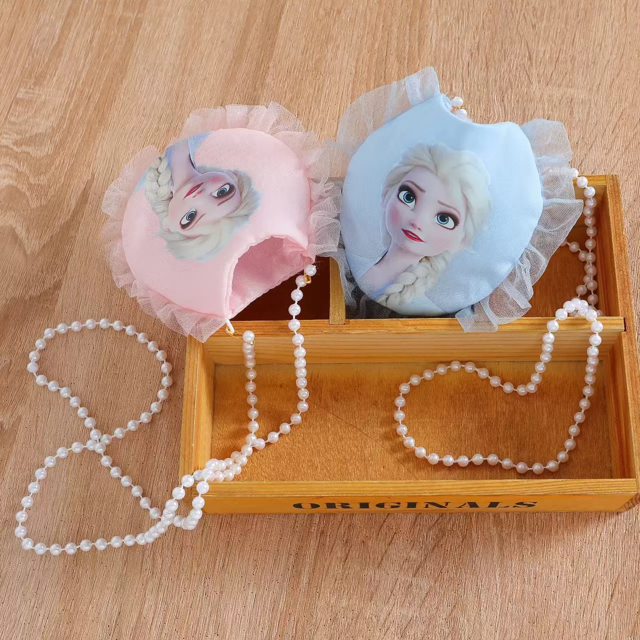 女童爱莎配饰小包包挎包洋气网纱披风冰雪奇缘装饰小女孩包包披风