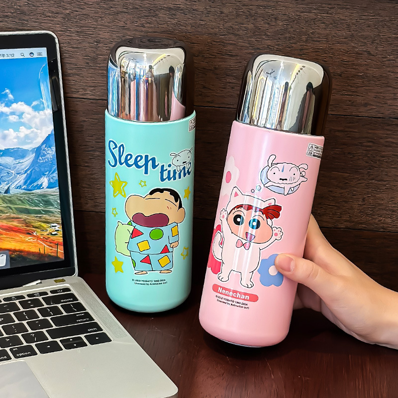 Crayón pequeño nuevo taza de té de gran capacidad taza de dibujos animados de alta calidad 316 taza de acero inoxidable para niños
