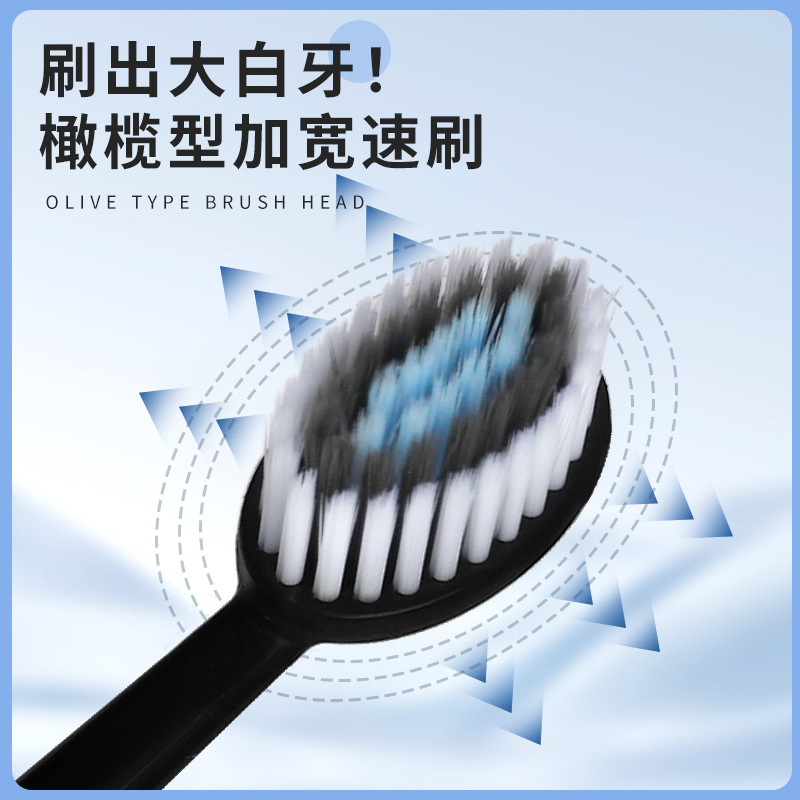 新款韩国软毛牙刷山型成人50孔高密抑菌清洁牙龈罗马柱牙刷工厂|undefined