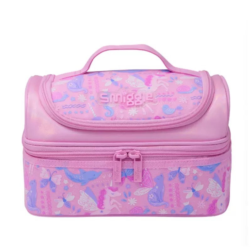 Australia Smiggle paquete de comidas de doble capa para estudiantes de primaria y secundaria paquete de almuerzo para niños paquete de almuerzo para estudiantes bolsa de almacenamiento de paquetes de hielo para el bento