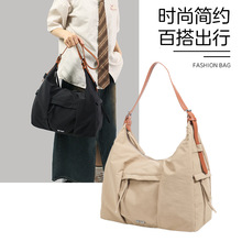 时尚百搭出行斜挎包女大容量休闲旅行单肩包简约运动多功能收纳包