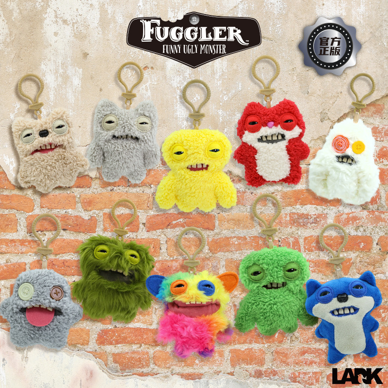 Fuggler Big Teeth Cute Monster Pendant Funky Tooth Treasure Ugly Monster Doll Plush Keychain