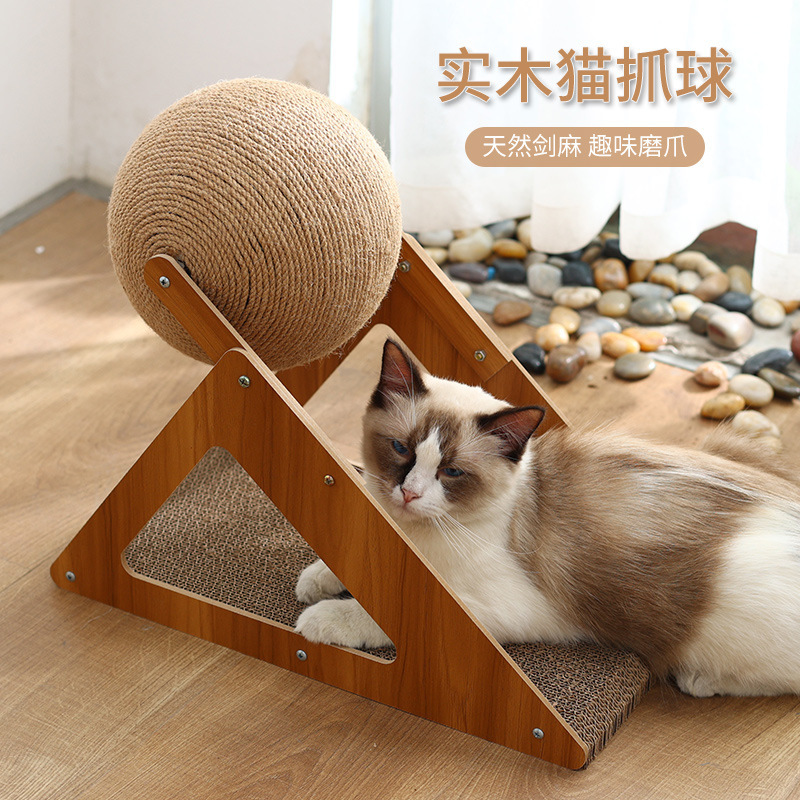 Rueda de la fortuna tabla de agarre para gatos bola de agarre para gatos vertical resistente al desgaste y sin caspa Dispositivo de pulido de garras grande para aliviar el aburrimiento de los juguetes para gatos