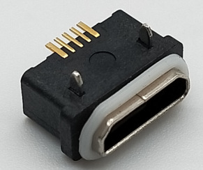 防水MicroUSB 5p板上型 大电流 两脚插 引脚SMT 长短头 防水IPX6