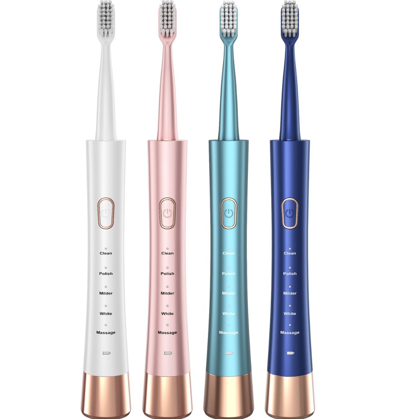 Sonic Electric Toothbrush Rechargeable High-Frequency Vibration Intelligent Electric Tooth Cleaning Soft Bristle Head Manufacturer Direct Sales Cross-Border
