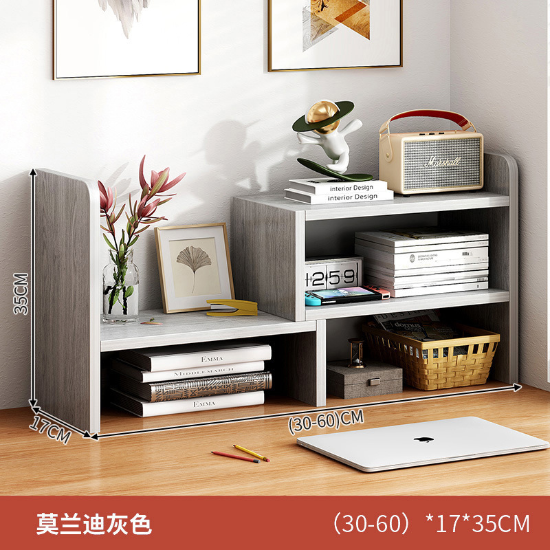 Escritorio de oficina estantería almacenamiento estante estudiante escritorio almacenamiento estante dormitorio escritorio simple multi-capa pequeña librería