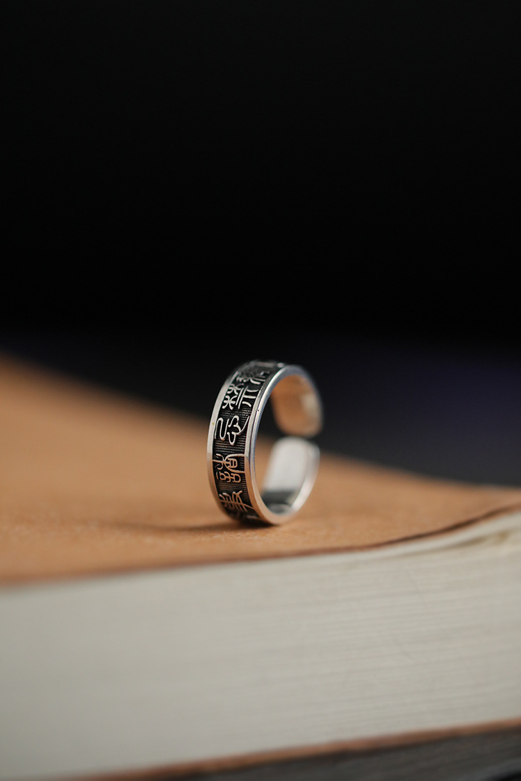 Vintage fortune ring verstelbaar chinese stijl charm_voghion.com