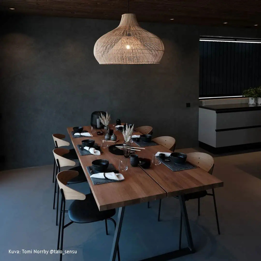 Ovejas de madera de estilo Japonés Araña de mimbre personalidad Creativa lámpara de mesa de comedor simple Inn B & B sala de estar lámpara de ratán