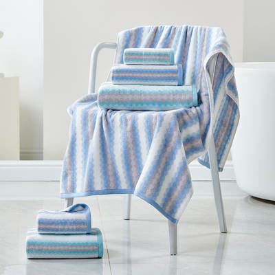 Pure cotton towel bath towel square towel set gradient striped large bath towel soft face towel 70 * 140CM bath towel