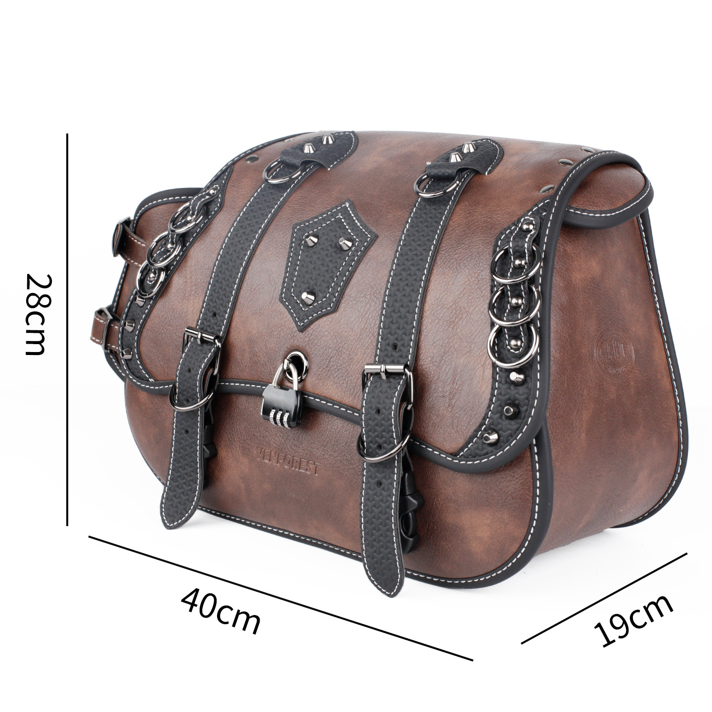 Suitable for Benda Chinchilla 350 Black Rider 500 Spring Breeze 450 Bracket Side Bag Motorcycle Retro Leather Waterproof Side