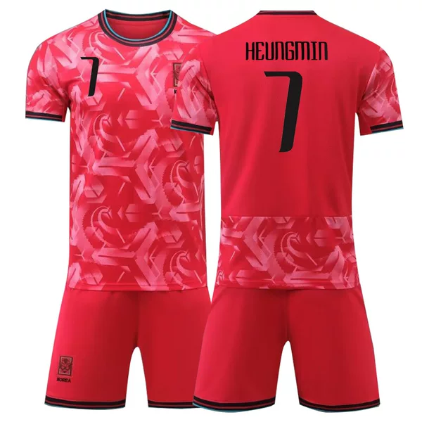 2425 South Korea Football Suit suit Quick-drying Men's New Cross-border Short-sleeved Jersey Summer